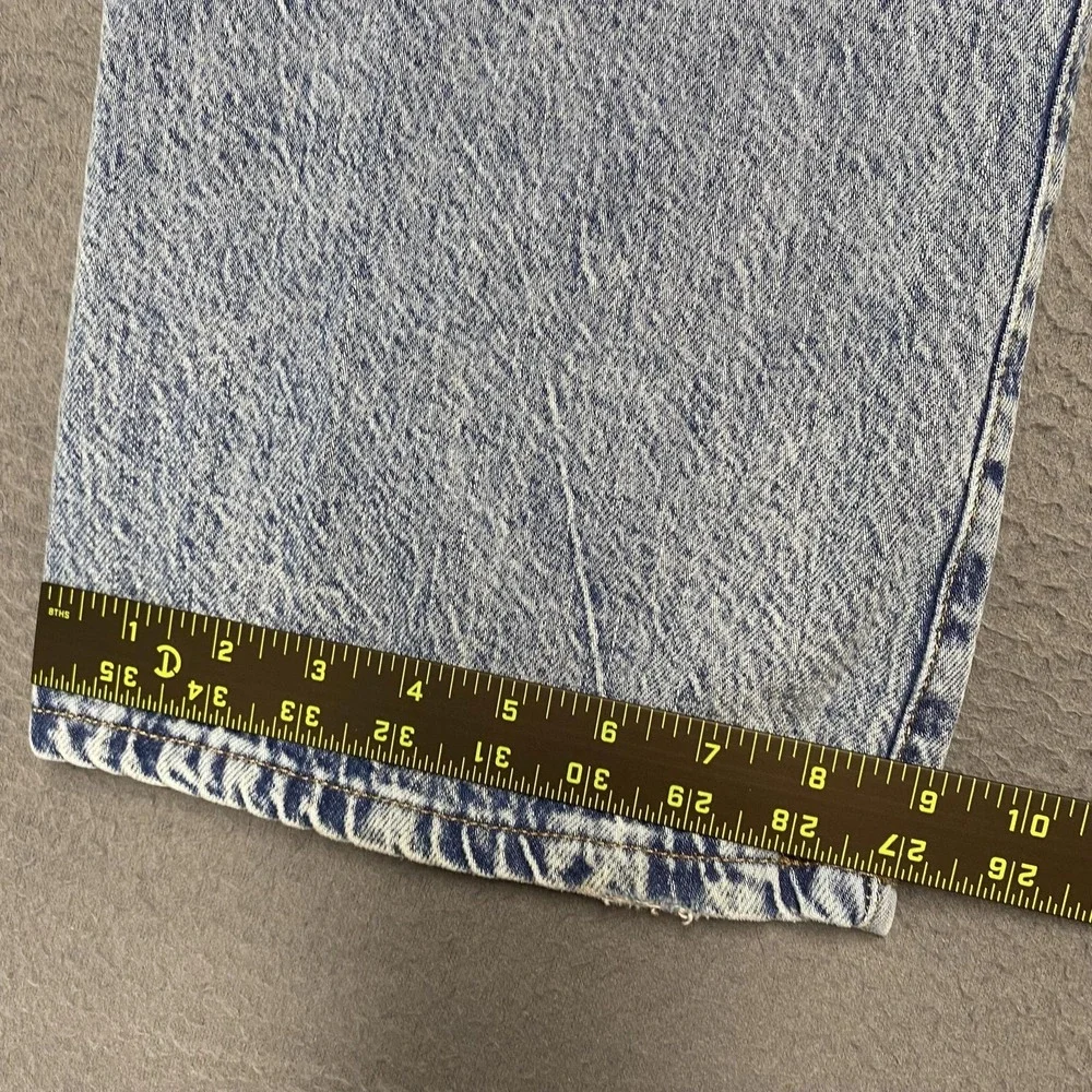 Aeropostale Jeans Juniors 2 Blue Boyfriend Flare‎ Distressed Acid Wash Denim